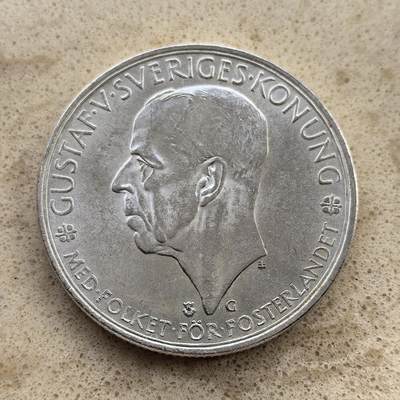 道一币馆币章第一百三十八场 - 瑞典1935年议会500周年5克朗银币  25g 900S
