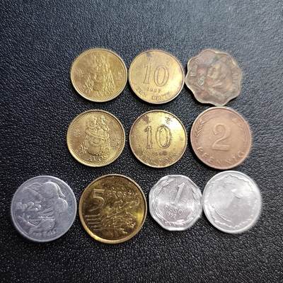 泉币菌-第58场-各国老币铜币场 - 各国散币 10枚