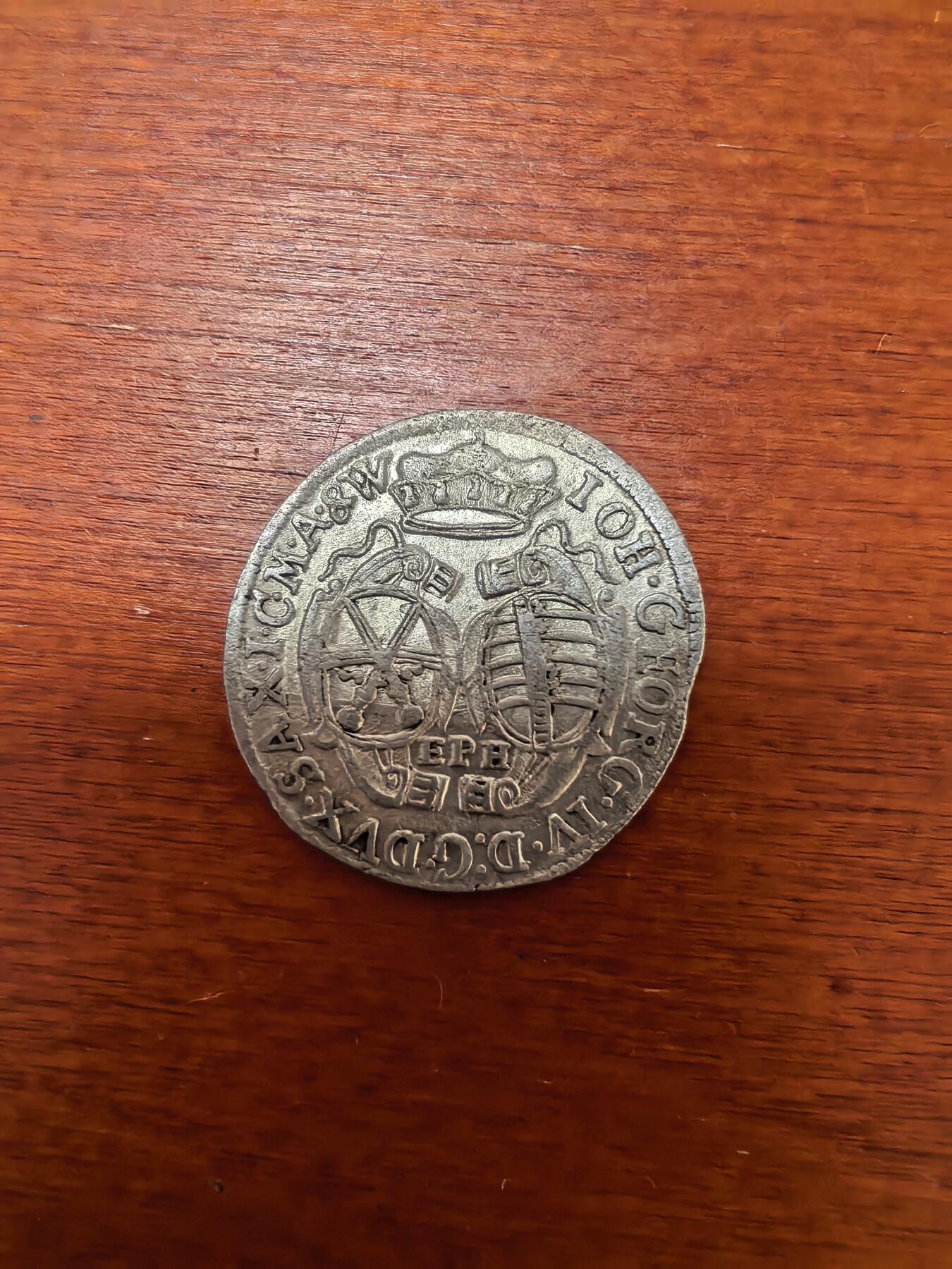 长老汇蛇年精选第二十七场拍卖 1694德国撒克逊选帝侯约翰·乔治四世1/12泰勒银币，手打币