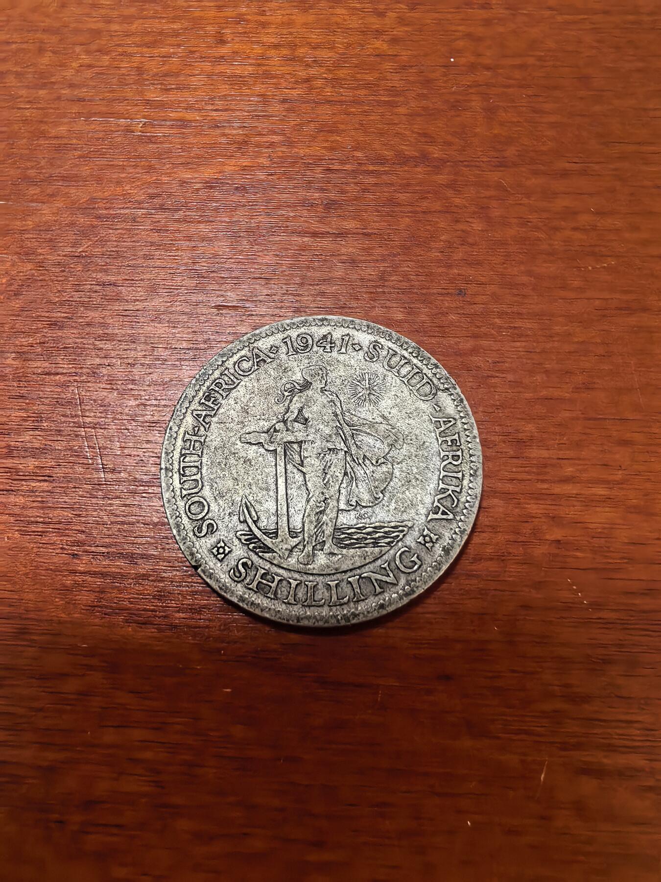 长老汇蛇年精选第二十七场拍卖 1941南非乔治六世1先令银币，细节好