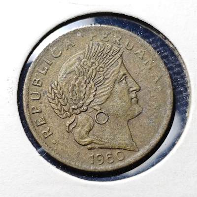 KK钱币收藏小铺 第311期 2月预留时间 周末发货 - 1960秘鲁5分 铜币