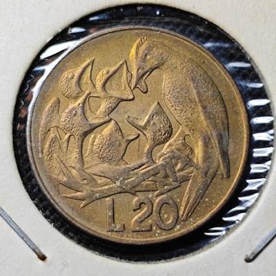 KK钱币收藏小铺 第312期 2月预留时间 周末发货 - 1975圣马力诺20里拉 好品