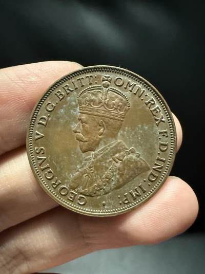 南宋泉阁俄币 外币 国币 专场第十五期【送拍无额外佣金】 - 英国 1916年 乔治五世 英属澳大利亚 1便士 通货好品 