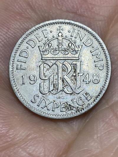 2025年第六十九场(总第九十五场）外国好品散币(免佣金) - 英国🇬🇧1948年6便士(乔治六世第二版，关门年仅发行2年)
