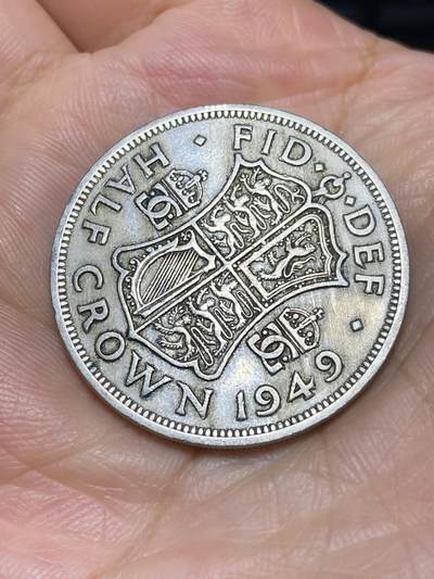 2025年第六十九场(总第九十五场）外国好品散币(免佣金) - 英国🇬🇧1949年半克朗(乔治六世第三版，首发年)