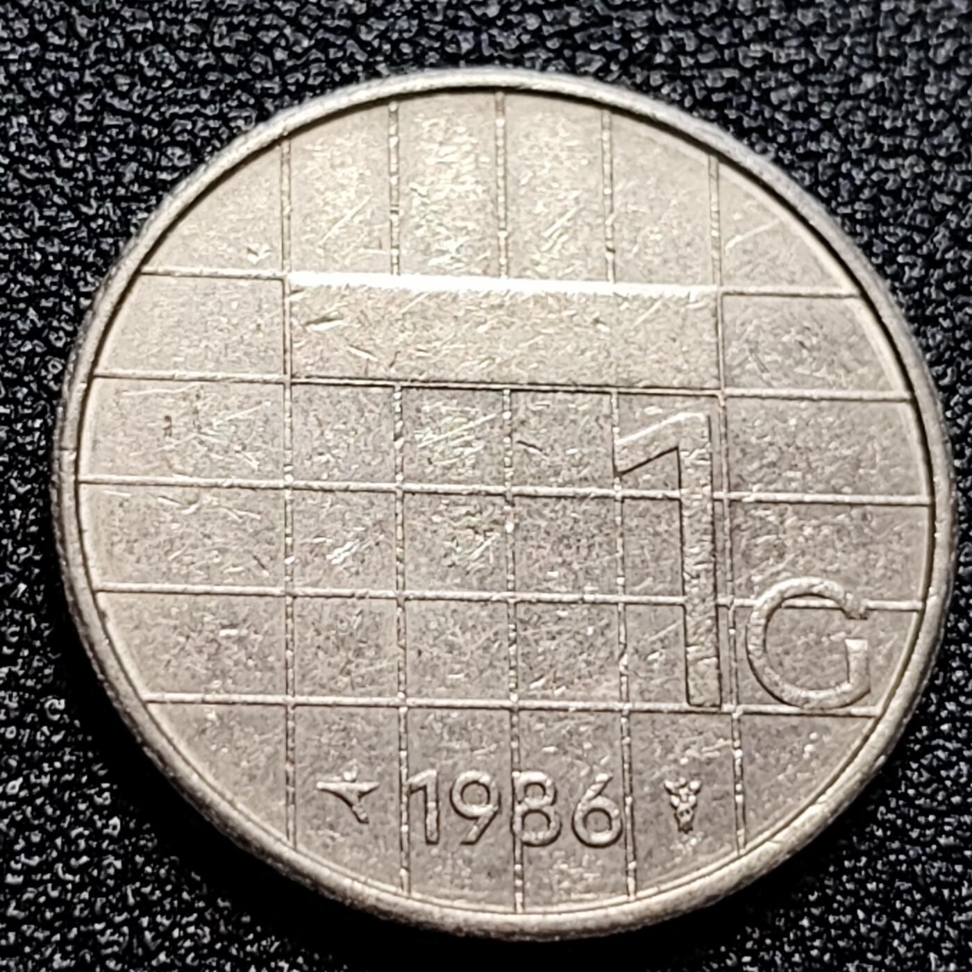 泉币菌-第60场-各国老币铜币场 荷兰1盾镍币 贝娅特丽克丝头像 入欧前 已绝版