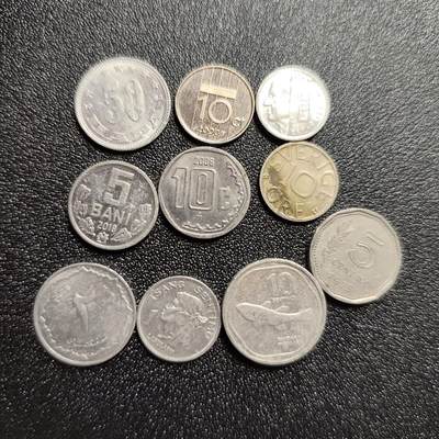 泉币菌-第60场-各国老币铜币场 - 各国散币 10枚