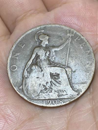 2025年第六十九场(总第九十五场）外国好品散币(免佣金) - 英国🇬🇧1908年1便士(爱德华七世时期)