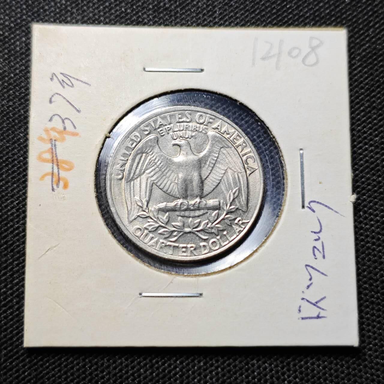 KK钱币收藏小铺 第312期 2月预留时间 周末发货 1984美国25分 好品