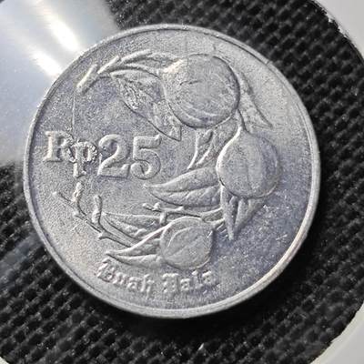 KK钱币收藏小铺 第312期 2月预留时间 周末发货 - 1994印度尼西亚25卢比 好品