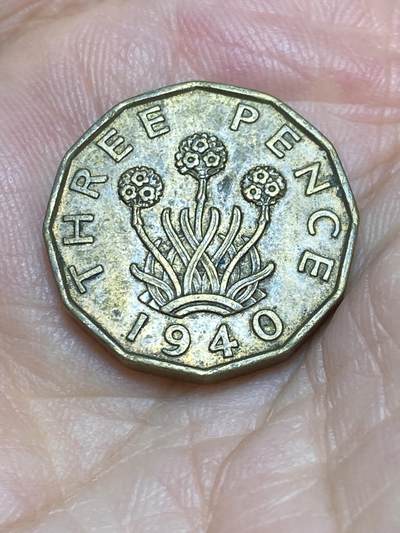 2025年第六十九场(总第九十五场）外国好品散币(免佣金) - 英国🇬🇧1940年3便士(乔治六世第一版，印度皇帝加字版)