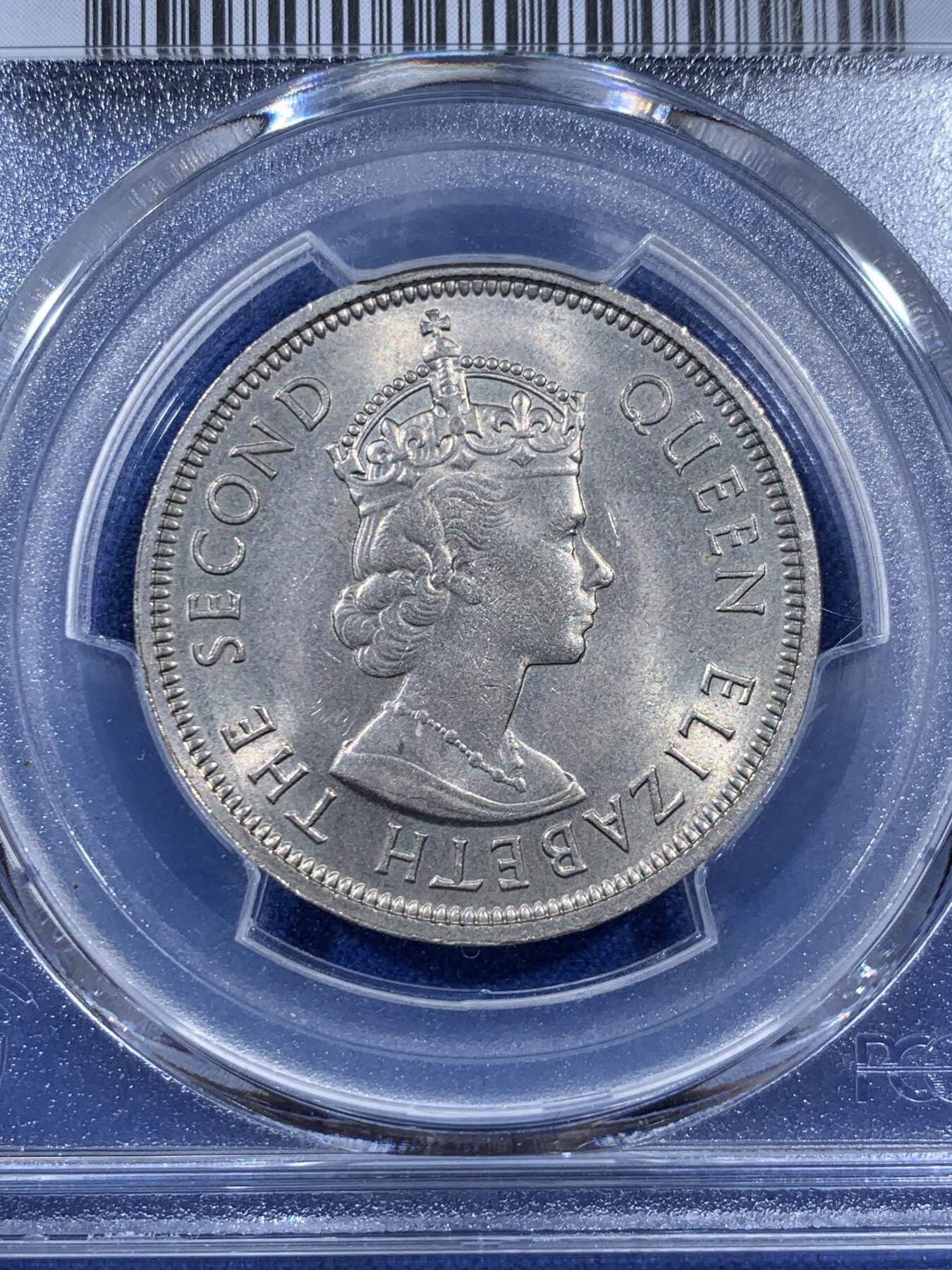 《竞宝斋》第404场 周日，周一，2场连拍 （全场包邮） PCGS MS64 香港1970H安全边版本大一圆 1970相对少见年份 好品不像后期年份烂大街 64性价比不错 适合凑品种