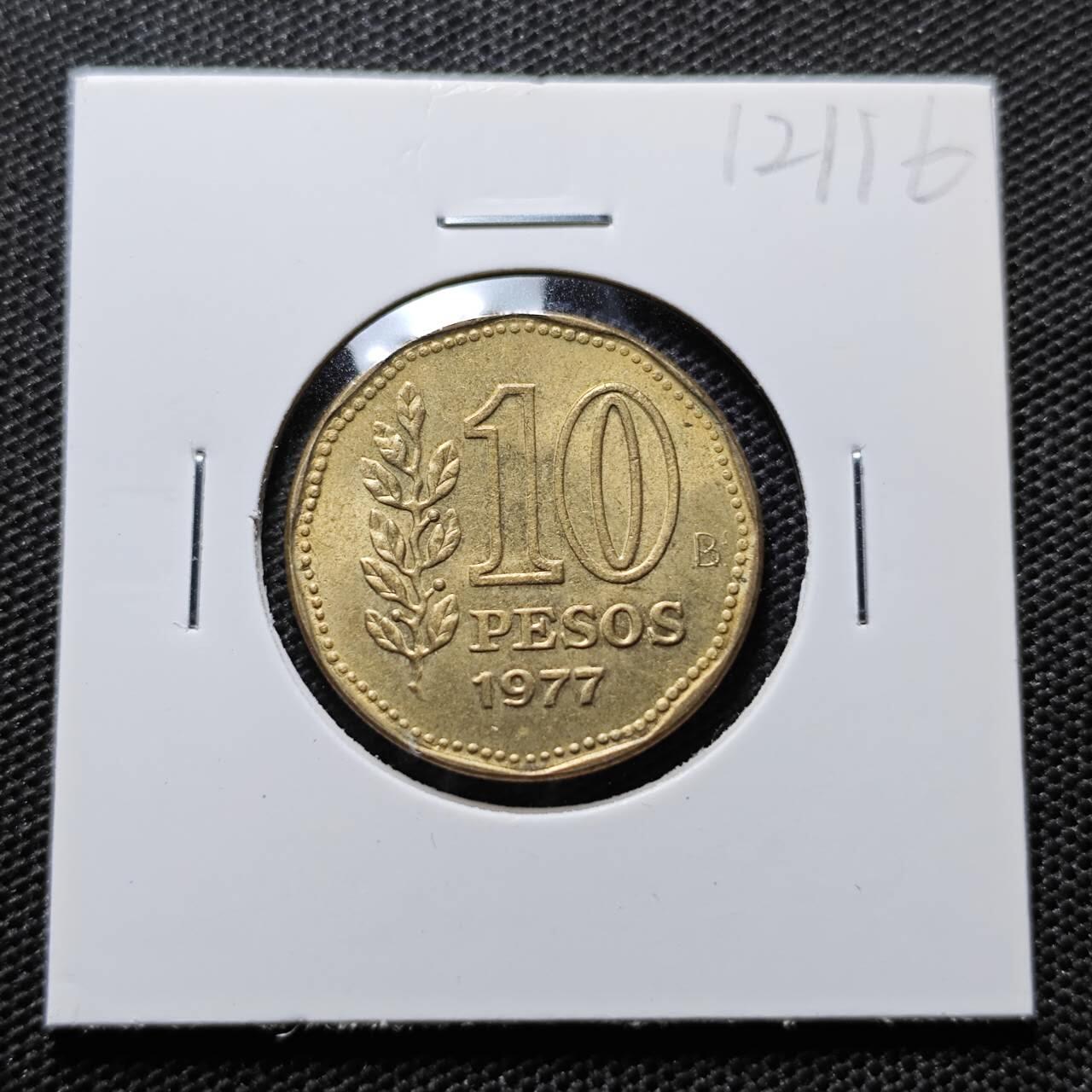 KK钱币收藏小铺 第312期 2月预留时间 周末发货 1977阿根廷10比索 