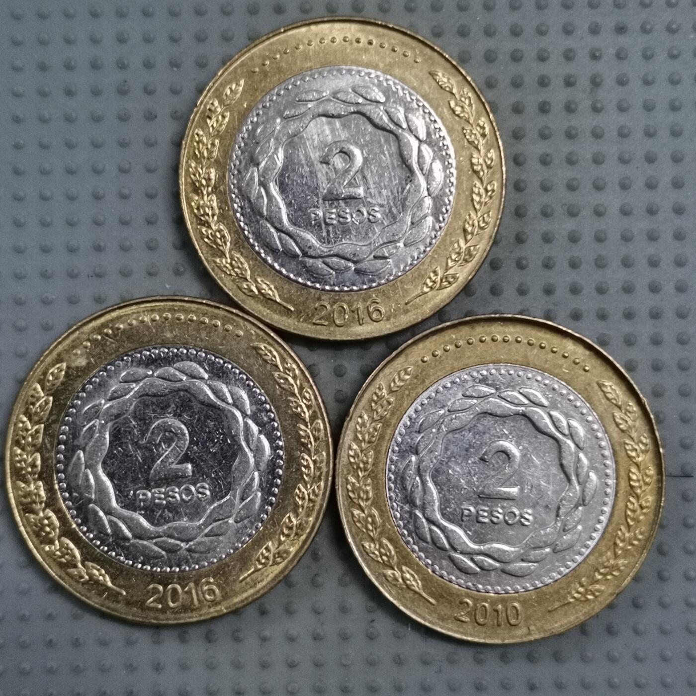 2025年第66场各国批量散币拍卖（总第66场）本场拍完26号发货 阿根廷2比索3枚