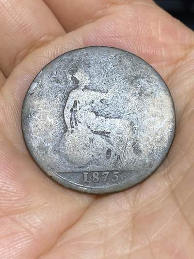 2025年第六十九场(总第九十五场）外国好品散币(免佣金) - 英国🇬🇧1875年1便士(维多利亚女王中年第三版)