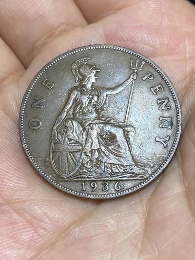 2025年第六十九场(总第九十五场）外国好品散币(免佣金) - 英国🇬🇧1936年1便士(乔治五世逝世年，第三版关门年)