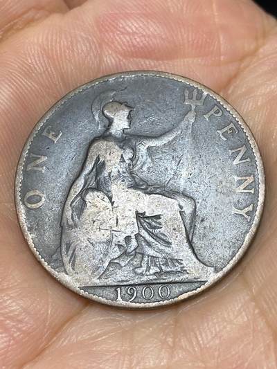 2025年第六十九场(总第九十五场）外国好品散币(免佣金) - 英国🇬🇧1900年1便士(维多利亚女王老年披纱)