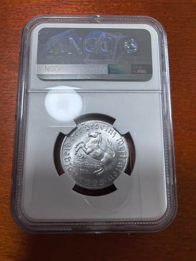 长老汇蛇年精选第二十八场拍卖 1923 德国威斯特法兰德紧斯坦伯爵马币2百万马克3行，NGC MS65，亚军分，更高2枚