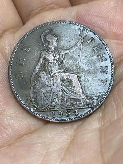 2025年第六十九场(总第九十五场）外国好品散币(免佣金) - 英国🇬🇧1934年1便士(乔治五世第三版)
