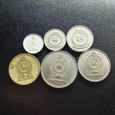 邮泉阁限时拍卖第十八场 各国硬币专场（拍卖结束后请付邮费，存留时间过长需全部邮寄） - 斯里兰卡6枚