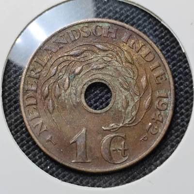 KK钱币收藏小铺 第312期 2月预留时间 周末发货 - 1942荷属东印度1分
