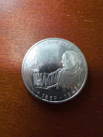 长老汇蛇年精选第二十八场拍卖 1992德国画家珂勒惠支10马克银币