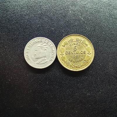 邮泉阁限时拍卖第十八场 各国硬币专场（拍卖结束后请付邮费，存留时间过长需全部邮寄） - 洪都拉斯2枚