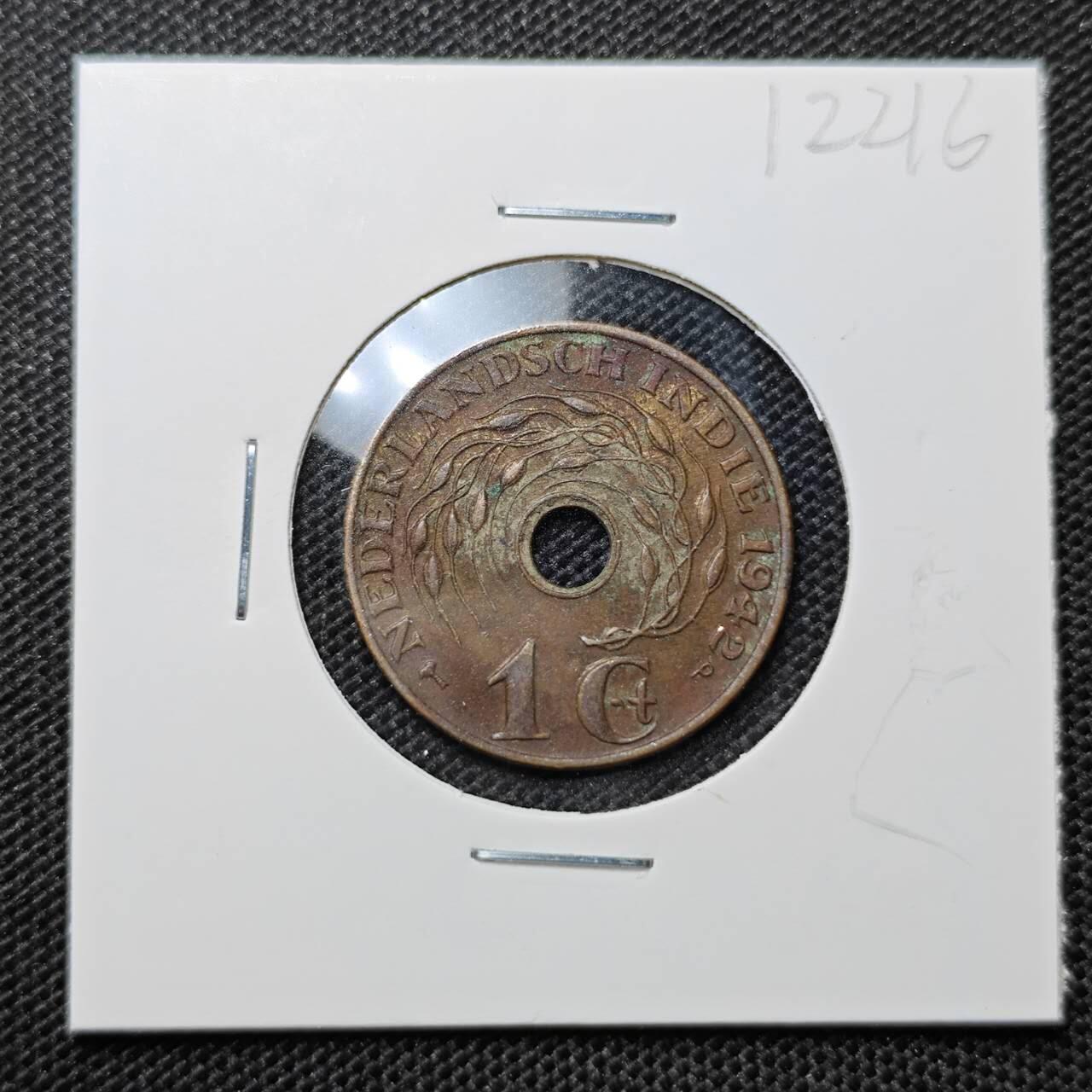 KK钱币收藏小铺 第312期 2月预留时间 周末发货 1942荷属东印度1分