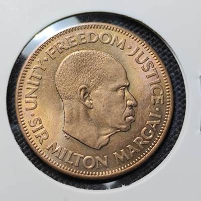 KK钱币收藏小铺 第312期 2月预留时间 周末发货 - 1964塞拉利昂1分 好品铜币