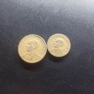 邮泉阁限时拍卖第十八场 各国硬币专场（拍卖结束后请付邮费，存留时间过长需全部邮寄） - 巴西四十年代2枚