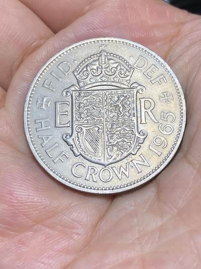 2025年第六十九场(总第九十五场）外国好品散币(免佣金) - 英国🇬🇧1965年半克朗(伊丽莎白二世青年桂冠第二版)
