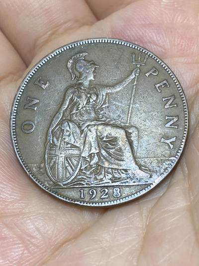 2025年第六十九场(总第九十五场）外国好品散币(免佣金) - 英国🇬🇧1928年1便士(乔治五世第三版，首发年)