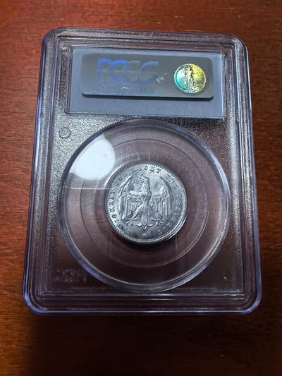 长老汇蛇年精选第二十八场拍卖 1923A 德国魏玛时期200马克铝币，PCGS MS65