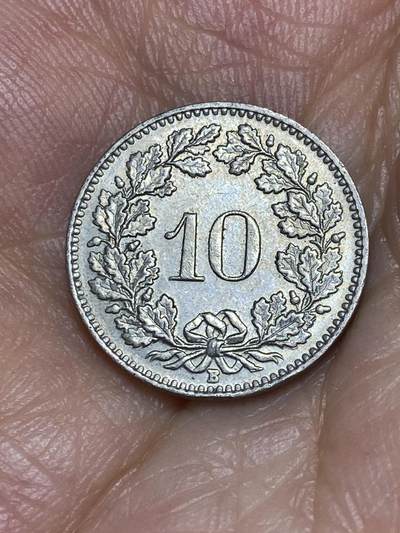 2025年第六十九场(总第九十五场）外国好品散币(免佣金) - 瑞士🇨🇭1962年10生丁