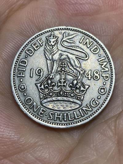 2025年第六十九场(总第九十五场）外国好品散币(免佣金) - 英国🇬🇧1948年1先令(乔治六世第二版，英格兰站狮版，关门年仅发行2年)