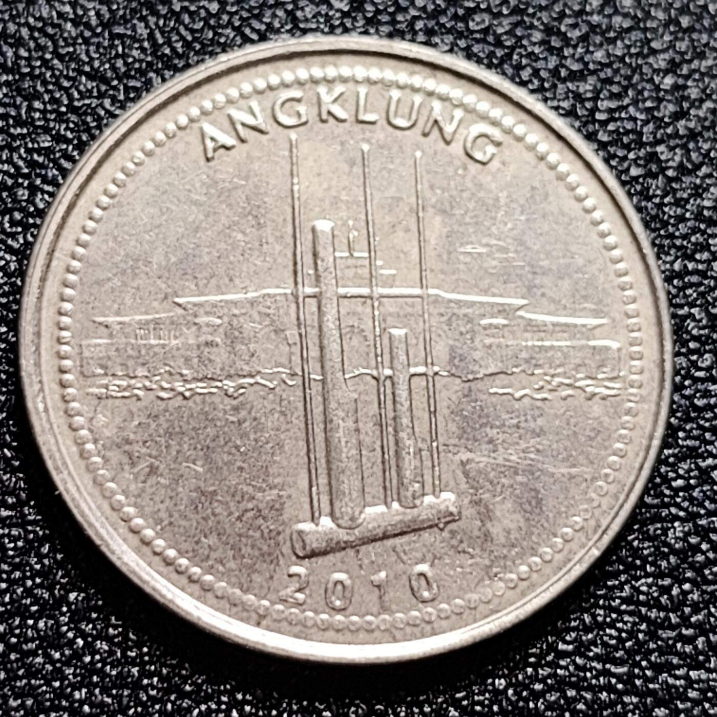 泉币菌-第60场-各国老币铜币场 印度尼西亚1000卢比硬币 大桥