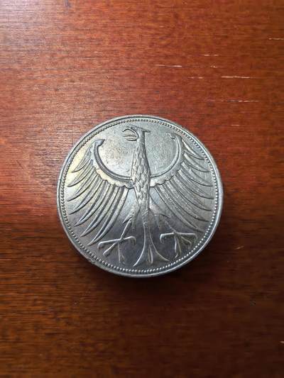 长老汇蛇年精选第二十八场拍卖 1951J德国5马克银币，首年份，克书63分85美金