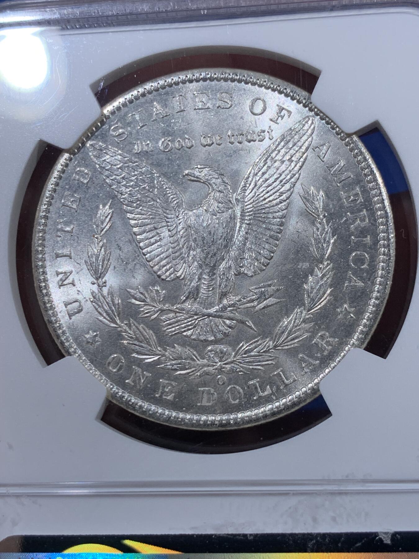 《竞宝斋》第404场 周日，周一，2场连拍 （全场包邮） NGC MS65 美国1901年摩根1美元银币
