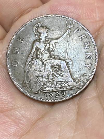 2025年第六十九场(总第九十五场）外国好品散币(免佣金) - 英国🇬🇧1929年1便士(乔治五世第三版)