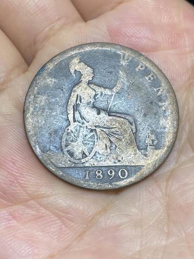 2025年第六十九场(总第九十五场）外国好品散币(免佣金) - 英国🇬🇧1890年1便士(维多利亚女王中年第三版)
