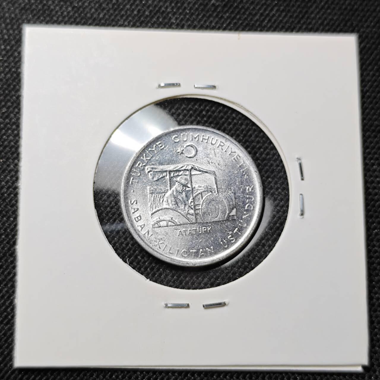 KK钱币收藏小铺 第312期 2月预留时间 周末发货 1975土耳其10库鲁 纪念币 好品