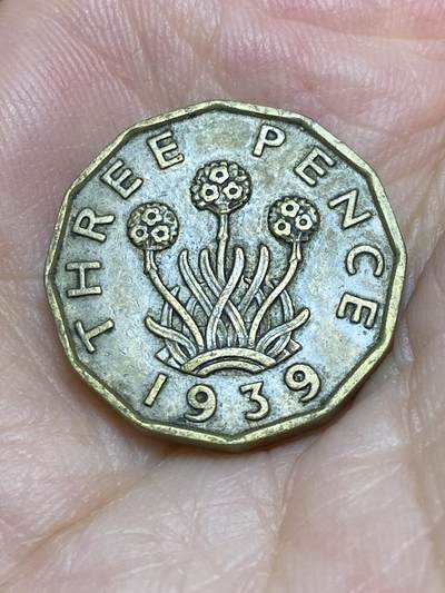 2025年第六十九场(总第九十五场）外国好品散币(免佣金) - 少见稀年–英国🇬🇧1939年3便士(乔治六世第一版，印度皇帝加字版)