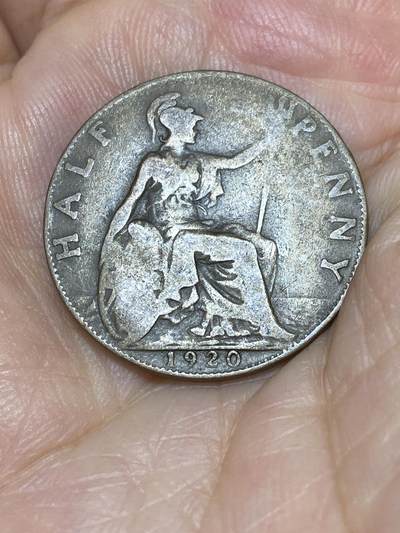 2025年第六十九场(总第九十五场）外国好品散币(免佣金) - 英国🇬🇧1920年半便士(乔治五世第一版)