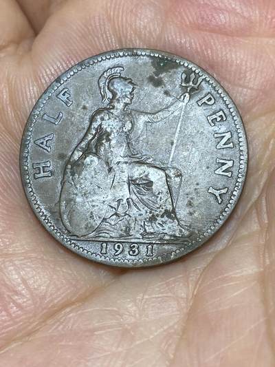2025年第六十九场(总第九十五场）外国好品散币(免佣金) - 英国🇬🇧1931年半便士(乔治五世第三版)