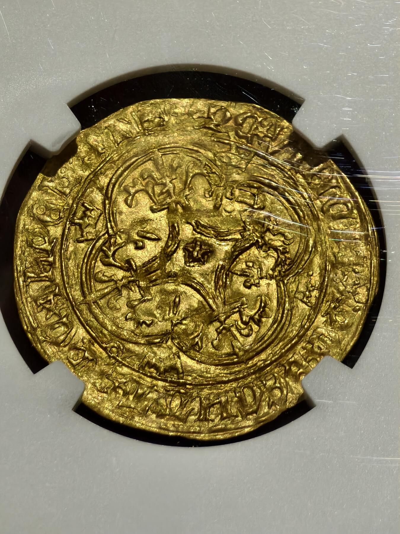 NGC-MS62法国中世纪查理六世大埃居金币