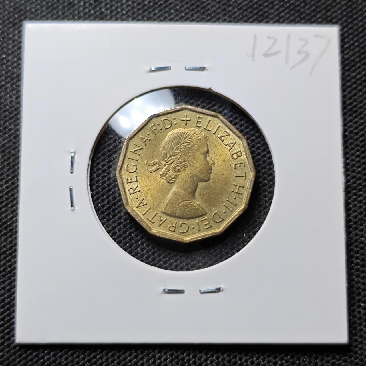 KK钱币收藏小铺 第312期 2月预留时间 周末发货 1967英国3便士 