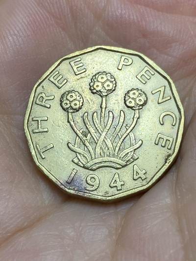 2025年第六十九场(总第九十五场）外国好品散币(免佣金) - 英国🇬🇧1944年3便士(乔治六世第一版，印度皇帝加字版)