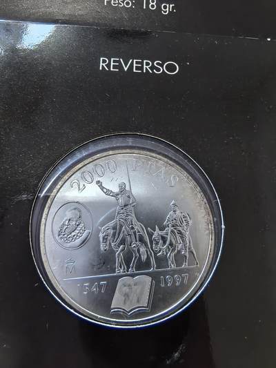 长老汇蛇年精选第二十八场拍卖 1997西班牙唐吉坷德2000比塞塔银币，卡装