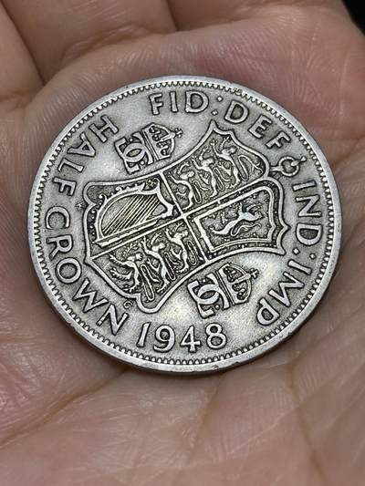 2025年第六十九场(总第九十五场）外国好品散币(免佣金) - 英国🇬🇧1948年半克朗(乔治六世第二版，印度皇帝加字版铜镍材质关门年)