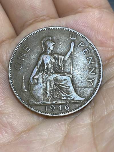 2025年第六十九场(总第九十五场）外国好品散币(免佣金) - 英国🇬🇧1946年1便士(乔治六世第一版，印度皇帝加字版)